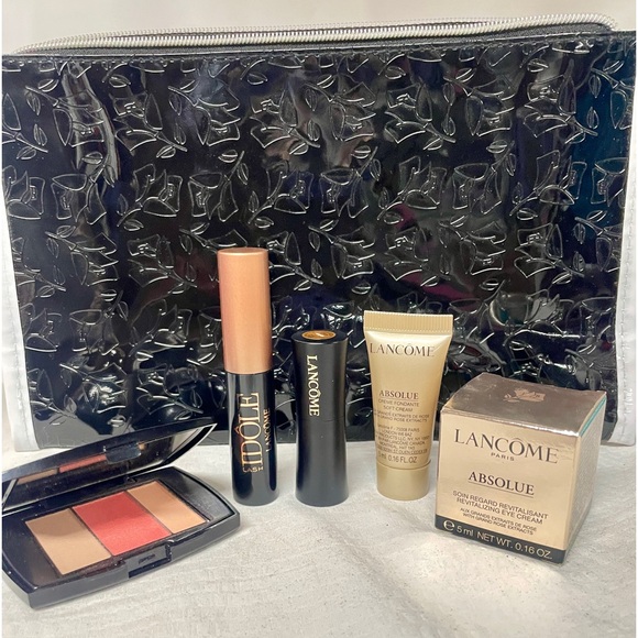 lancôme gift set 6 Items Absolue Soft Cream Mascara Shadow Pallet Lip Color - Picture 1 of 6